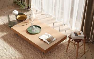 现代茶几3D模型下载